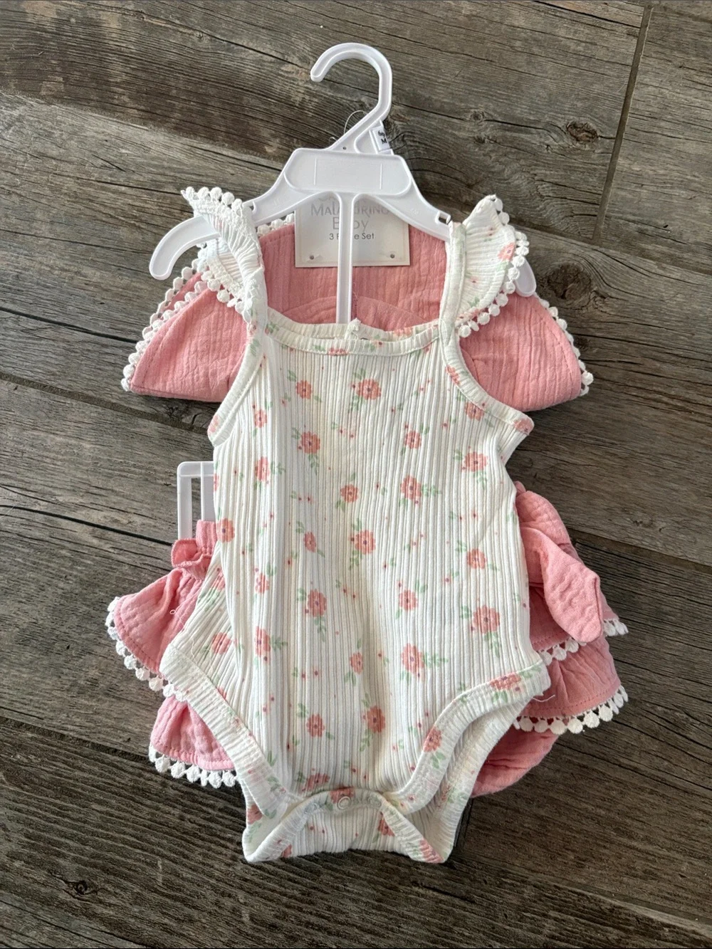 Catherine Malandrino baby three-piece set size 6-9 months